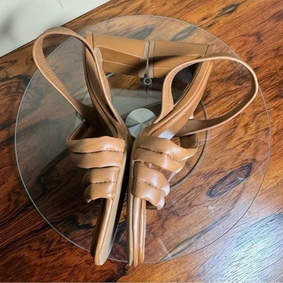 Caslon Lennyn Slingback Sandal - brown leather - size 6.5 - Picture 9 of 15